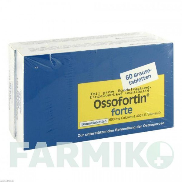 ОССОФОРТИН (OSSOFORTIN) таблетки 120 шт - Кальция карбонат, Колекальциферол STRATHMANN