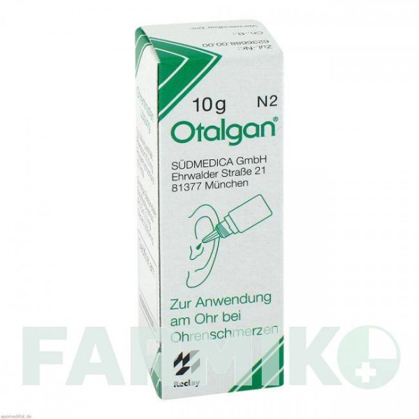 ОТАЛГАН (OTALGAN) капли 10 г - Прокаин, Другое SUDMEDICA