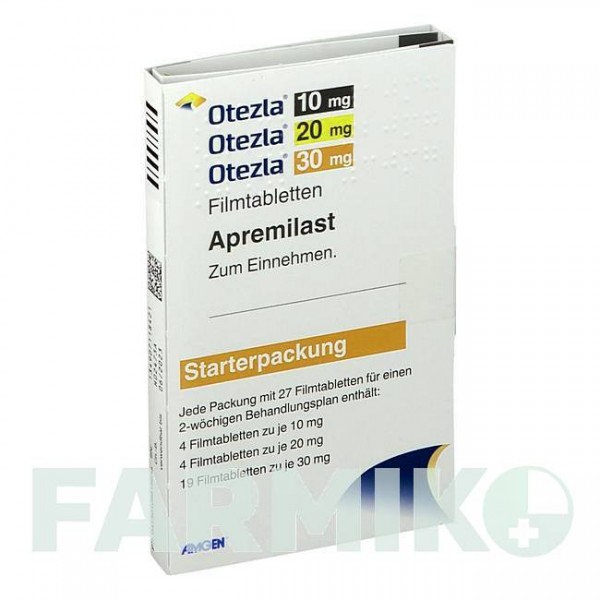 ОТЕЗЛА (OTEZLA) 10 мг/20 мг/30 мг таблетки 27 шт - Апреміласт AMGEN