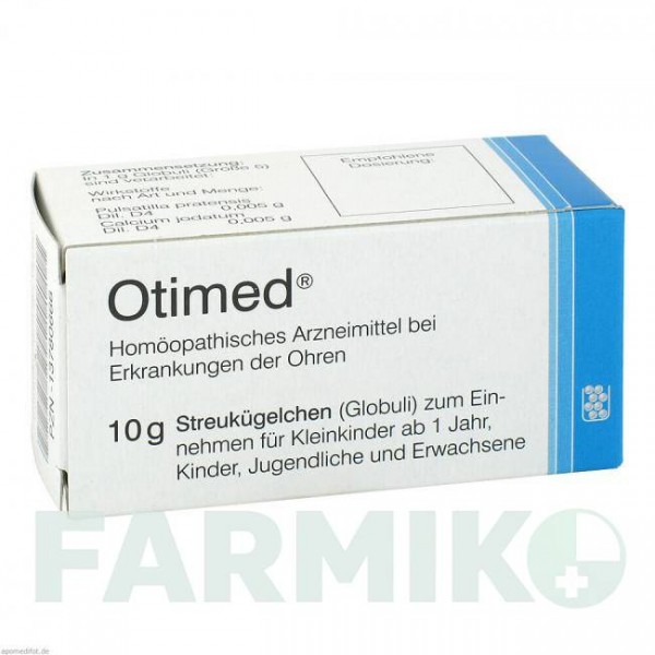 ОТИМЕД (OTIMED) глобули 10 г - Гомеопатия STEIERL-PHARMA