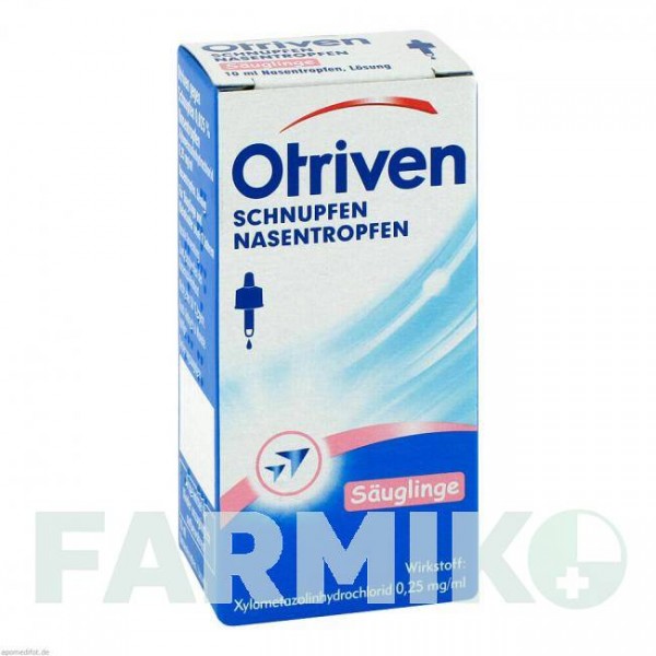 ОТРИВІН (OTRIVEN) 0,025% краплі 10 мл - Ксилометазолін GLAXOSMITHKLINE