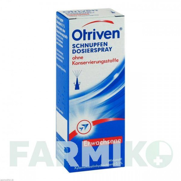 ОТРИВІН (OTRIVEN) 0,1% спрей 10 мл - Ксилометазолін GLAXOSMITHKLINE