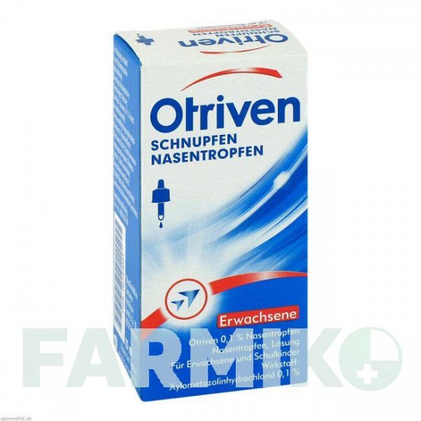 ОТРИВИН (OTRIVEN) 0,1% капли 10 мл - Ксилометазолин GLAXOSMITHKLINE
