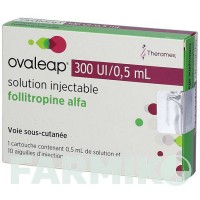 ОВАЛІП (OVALEAP) 300 МО/0,5 мл розчин 1 шт - Фолітропін альфа CC PHARMA