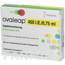 ОВАЛИП (OVALEAP) 450 МЕ/0,75 мл раствор 1 шт - Фоллитропин альфа KOHLPHARMA