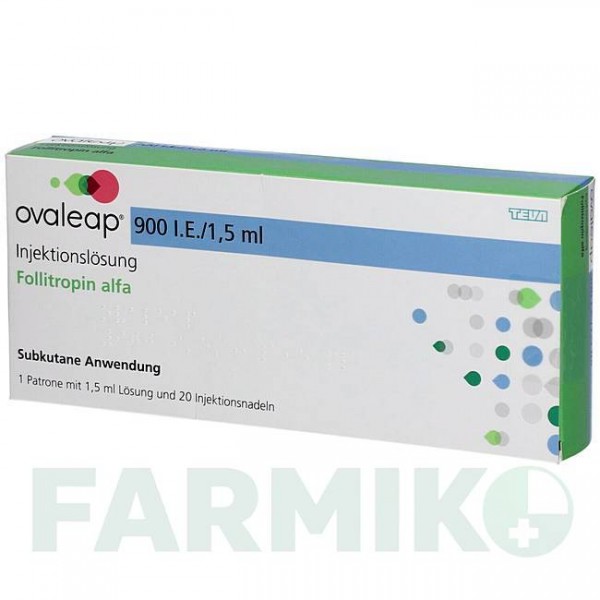 ОВАЛИП (OVALEAP) 900 МЕ/1,5 мл раствор 1 шт - Фоллитропин альфа ABACUS MEDICINE
