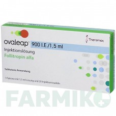ОВАЛИП (OVALEAP) 900 МЕ/1,5 мл раствор 1 шт - Фоллитропин альфа ORIFARM