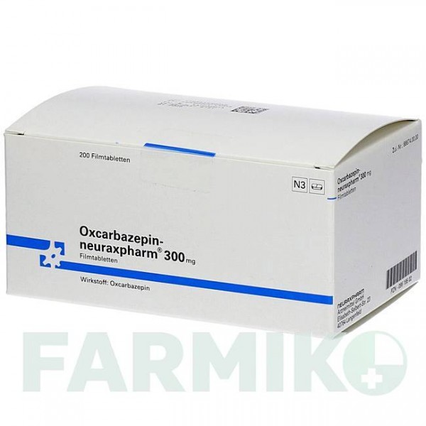 ОКСКАРБАЗЕПИН (OXCARBAZEPIN) 300 мг таблетки 100 шт - Окскарбазепин NEURAXPHARM