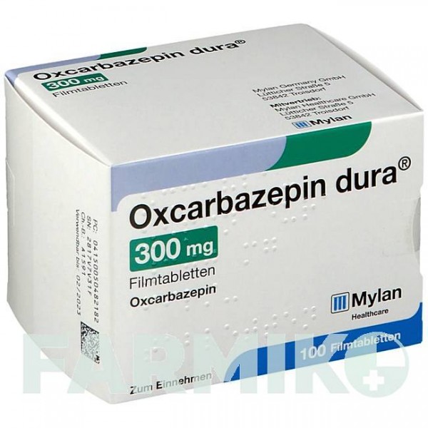 ОКСКАРБАЗЕПІН (OXCARBAZEPIN) 300 мг таблетки 100 шт - Окскарбазепін VIATRIS