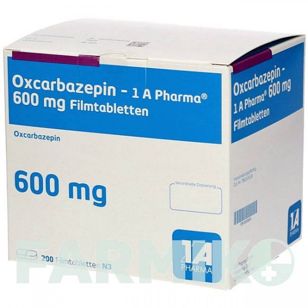 ОКСКАРБАЗЕПИН (OXCARBAZEPIN) 600 мг таблетки 200 шт - Окскарбазепин 1 A PHARMA