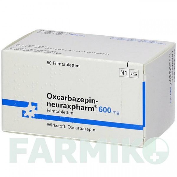 ОКСКАРБАЗЕПИН (OXCARBAZEPIN) 600 мг таблетки 50 шт - Окскарбазепин NEURAXPHARM