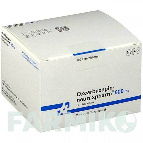 ОКСКАРБАЗЕПИН (OXCARBAZEPIN) 600 мг таблетки 100 шт - Окскарбазепин NEURAXPHARM