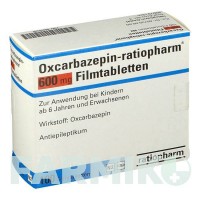ОКСКАРБАЗЕПИН (OXCARBAZEPIN) 600 мг таблетки 100 шт - Окскарбазепин RATIOPHARM