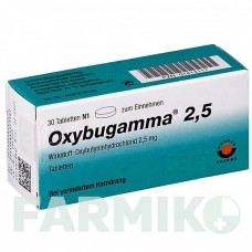 ОКСИБУГАММА (OXYBUGAMMA) 2,5 таблетки 30 шт - Оксибутинин AAA - PHARMA