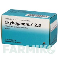 ОКСИБУГАММА (OXYBUGAMMA) 2,5 таблетки 100 шт - Оксибутинін AAA - PHARMA
