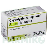 ОКСИБУТИНІН (OXYBUTYNIN) 2,5 мг таблетки 100 шт - Оксибутинін RATIOPHARM