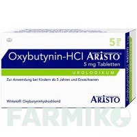 ОКСИБУТИНІН (OXYBUTYNIN) 5 мг таблетки 50 шт - Оксибутинін ARISTO PHARMA
