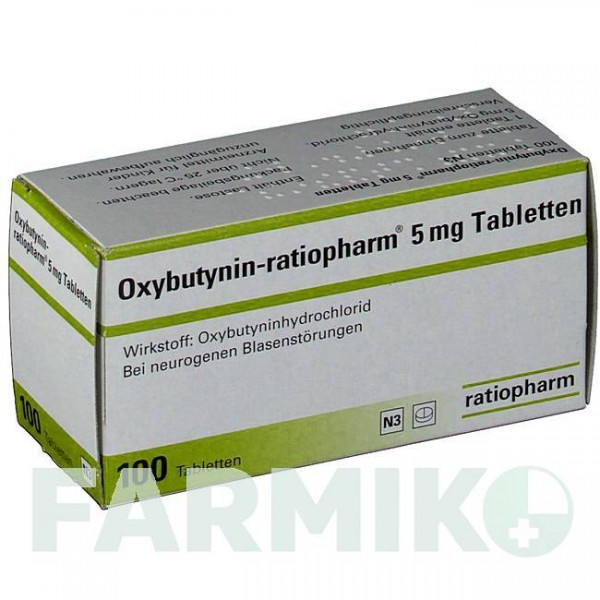ОКСИБУТИНІН (OXYBUTYNIN) 5 мг таблетки 30 шт - Оксибутинін RATIOPHARM