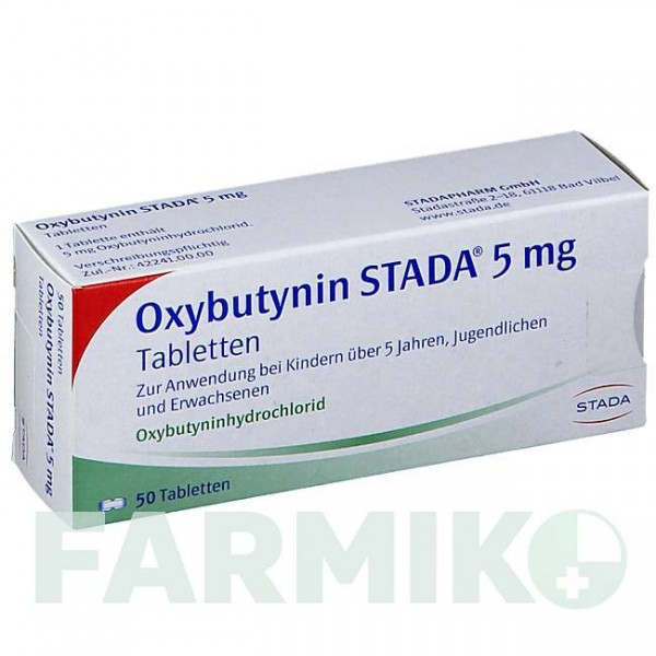 ОКСИБУТИНИН (OXYBUTYNIN) 5 мг таблетки 50 шт - Оксибутинин STADAPHARM