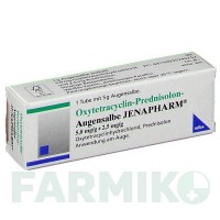 ОКСИТЕТРАЦИКЛІН (OXYTETRACYCLIN) мазь 5 г - Преднізолон, Окситетрациклін MIBE