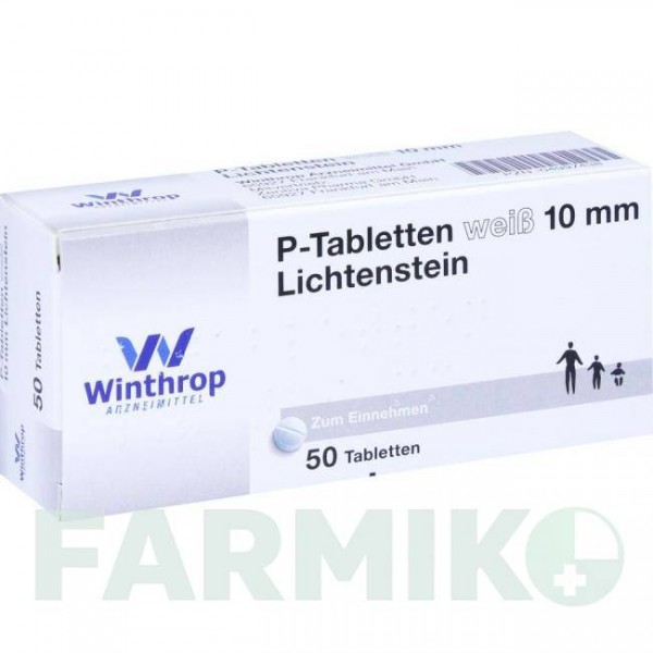П ТАБЛЕТТЕН (P TABLETTEN) 10 мм таблетки 50 шт - Плацебо ZENTIVA