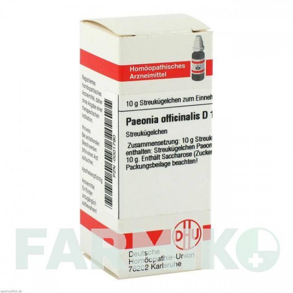 ПЕОНИЯ ОФФИЦИНАЛИС (PAEONIA OFFICINALIS) D 12 глобули 10 г - Гомеопатия DHU