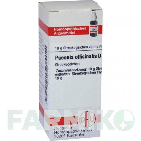ПЕОНИЯ ОФФИЦИНАЛИС (PAEONIA OFFICINALIS) D 4 глобули 10 г - Гомеопатия DHU