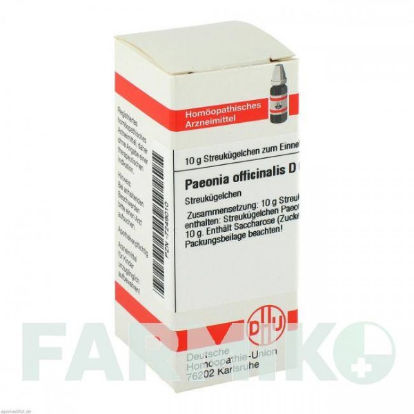 ПЕОНИЯ ОФФИЦИНАЛИС (PAEONIA OFFICINALIS) D 6 глобули 10 г - Гомеопатия DHU