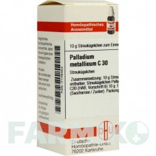 ПАЛЛАДИУМ МЕТАЛЛИКУМ (PALLADIUM METALLICUM) C 30 глобули 10 г - Гомеопатия DHU