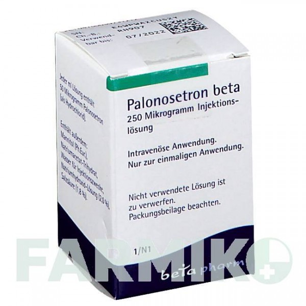 ПАЛОНОСЕТРОН (PALONOSETRON) 250 мкг/5 мл розчин 1 шт - Палоносетрон BETAPHARM