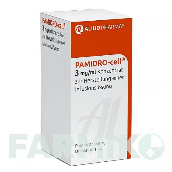 ПАМІДРО (PAMIDRO) 3 мг/мл 60 мг концентрат 1 шт - Памідронова кислота ALIUD PHARMA