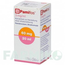 ПАМИФОС (PAMIFOS) 3 мг/мл 60 мг концентрат 4 шт - Памидроновая кислота MEDAC