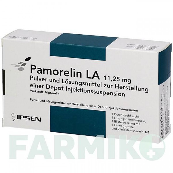 ПАМОРЕЛИН (PAMORELIN) 11,25 мг порошок 1 шт - Трипторелин EMRA-MED