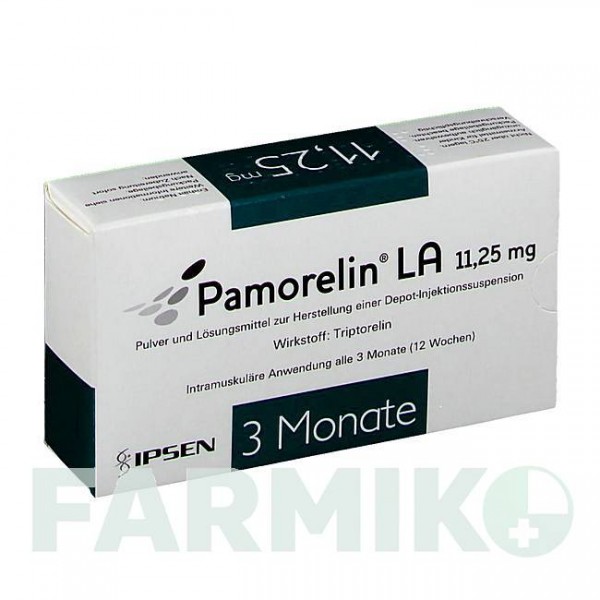 ПАМОРЕЛИН (PAMORELIN) 11,25 мг порошок 1 шт - Трипторелин IPSEN