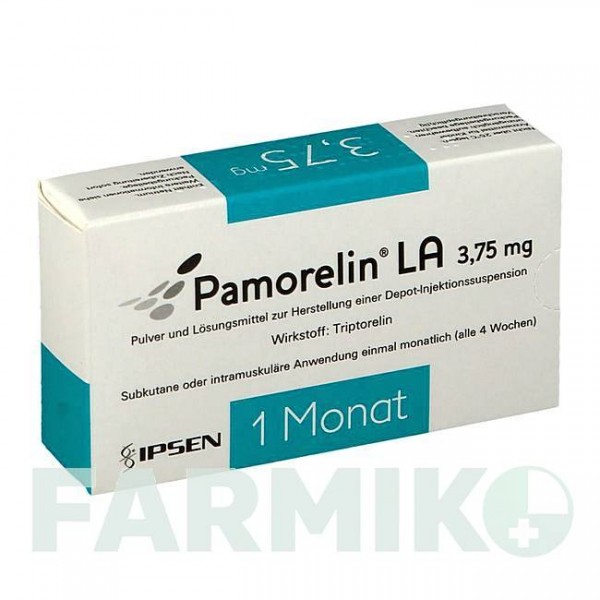 ПАМОРЕЛІН (PAMORELIN) 3,75 мг порошок 1 шт - Трипторелін IPSEN