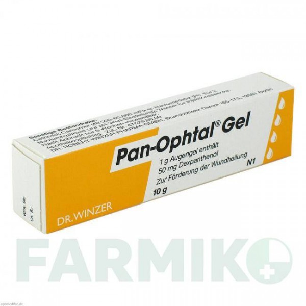ПАН ОФТАЛ (PAN OPHTAL) гель 10 г - Декспантенол DR.WINZER PHARMA