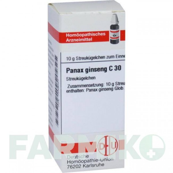 ПАНАКС ГИНЗЕНГ (PANAX GINSENG) C 30 глобули 10 г - Гомеопатия DHU