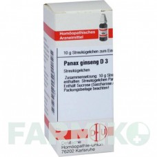 ПАНАКС ГИНЗЕНГ (PANAX GINSENG) D 3 глобули 10 г - Гомеопатия DHU