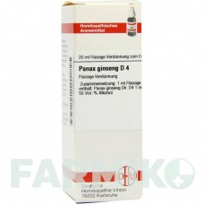 ПАНАКС ГИНЗЕНГ (PANAX GINSENG) D 4 раствор 20 мл - Гомеопатия DHU