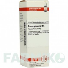ПАНАКС ГИНЗЕНГ (PANAX GINSENG) D 6 раствор 20 мл - Гомеопатия DHU