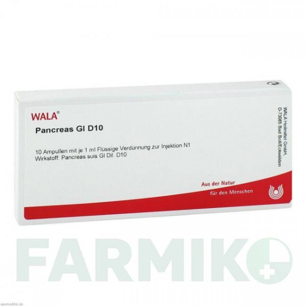 ПАНКРЕАС (PANCREAS) D 10 ампули 10x1 мл - Гомеопатія WALA HEILMITTEL