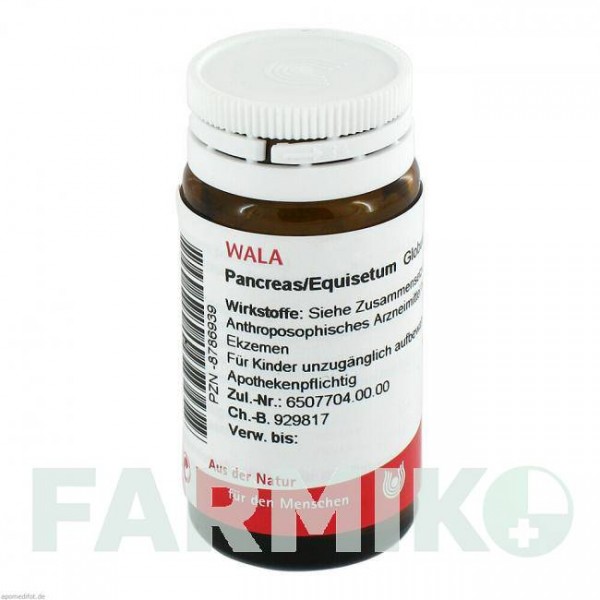ПАНКРЕАС ЕКВІЗЕТУМ (PANCREAS EQUISETUM) глобули 20 г - Гомеопатія WALA HEILMITTEL