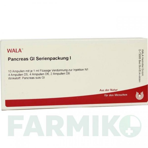 ПАНКРЕАС (PANCREAS) ампулы 10x1 мл - Гомеопатия WALA HEILMITTEL