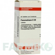 ПАНКРЕАТИНУМ (PANCREATINUM) D 30 таблетки 80 шт - Гомеопатия DHU