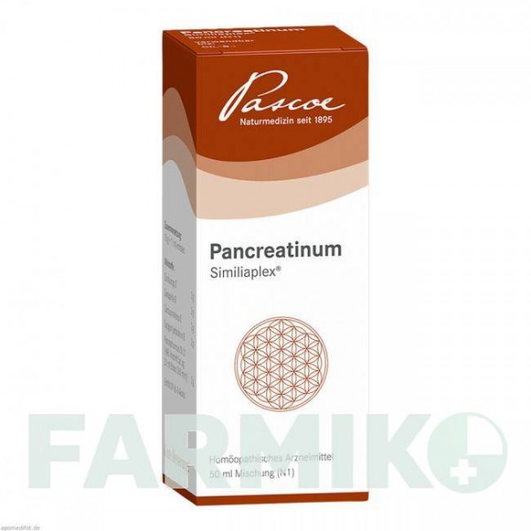 ПАНКРЕАТИНУМ (PANCREATINUM) капли 50 мл - Гомеопатия PASCOE