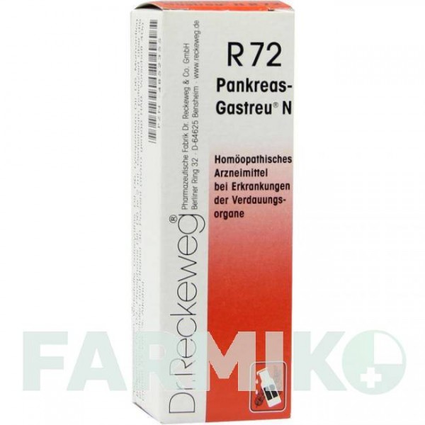 ПАНКРЕАС ГАСТРО (PANKREAS GASTREU) смесь 22 мл - Гомеопатия DR.RECKEWEG