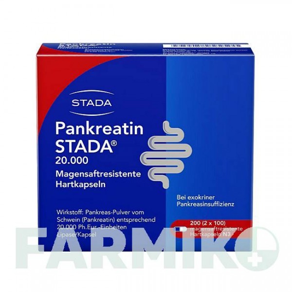 ПАНКРЕАТИН (PANKREATIN) 20000 капсули 200 шт - Мультіензими STADA