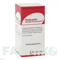 ПАНКРЕАТИН (PANKREATIN) 40000 капсули 100 шт - Мультіензими NORDMARK PHARMA