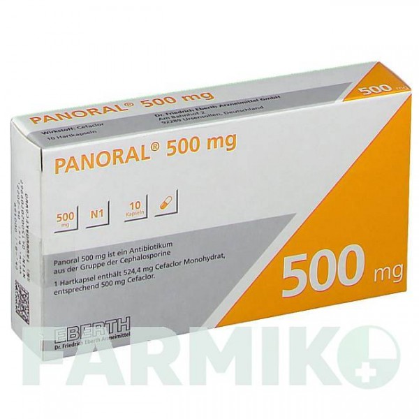 ПАНОРАЛ (PANORAL) 500 мг капсули 10 шт - Цефаклор DR.FRIEDRICH EBERTH