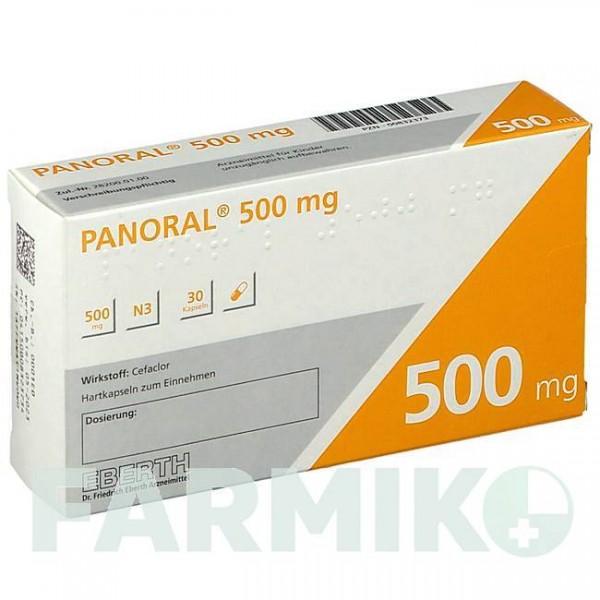 ПАНОРАЛ (PANORAL) 500 мг капсули 30 шт - Цефаклор DR.FRIEDRICH EBERTH